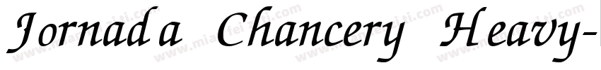 Jornada Chancery Heavy字体转换